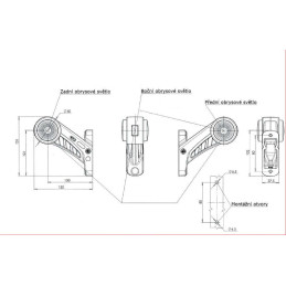 Svítilna doplňková obrysová LED WAS W77.2 RF/577 BCL, 12-24V, levá