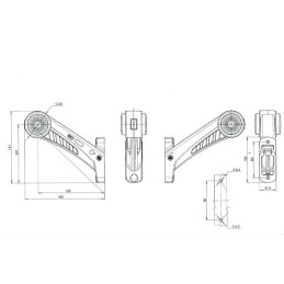 Svítilna doplňková obrysová LED WAS W77.1 RF/575 BCP, 12-24V, pravá