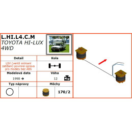 Toyota Hilux (1998-2015) 4x4 vzduchové pérování Dunlop
