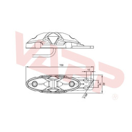 Svítilna doplňková obrysová LED Fristom FT-038 I(12-36V) na držáku
