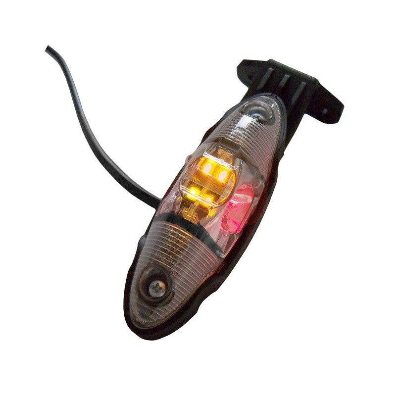 Svítilna doplňková obrysová LED Fristom FT-038 II (12-36V) na držáku, kabel QS75