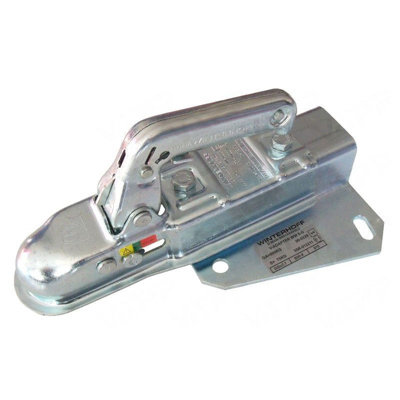 Tažná spojka Winterhoff WW 8-E, 800 kg, 50x50 mm s držákem na "V" oj