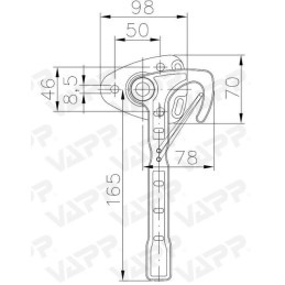 Winterhoff WV 20-R závěr bočnic (karhák) pravý