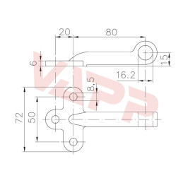 Winterhoff WVG 20-A protikus závěru bočnic (karháku) WV 20