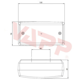 Svítilna mlhová zadní Fristom DOB-050 S BP