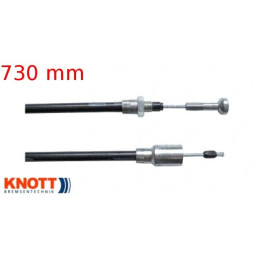 Lanovod brzdový KNOTT 730/920 mm rychlomont. (s čočkou)