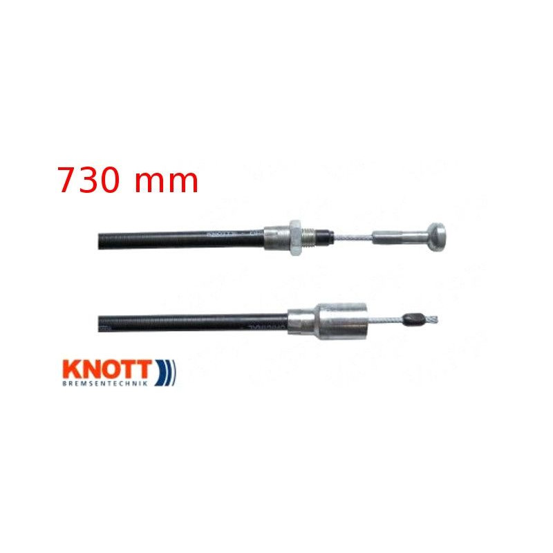 Lanovod brzdový KNOTT 730/920 mm rychlomont. (s čočkou)