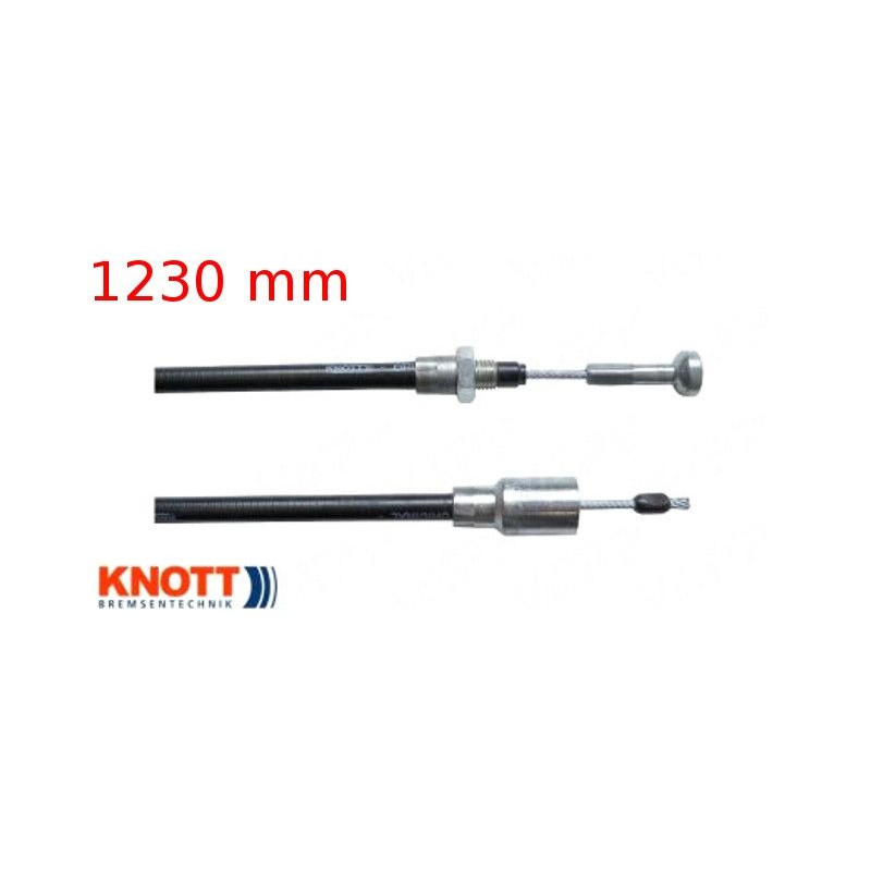 Lanovod brzdový KNOTT 1230/1420 mm rychlomont. (s čočkou)