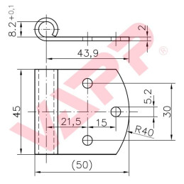Pant BSCH 50-8-1 - pouzdro s plochým úchytem