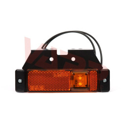 Svítilna boční obrysová LED WAS W45/220Z, 12-24V, s odrazkou, na držáku