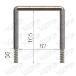 Třmen M10 105x82 mm