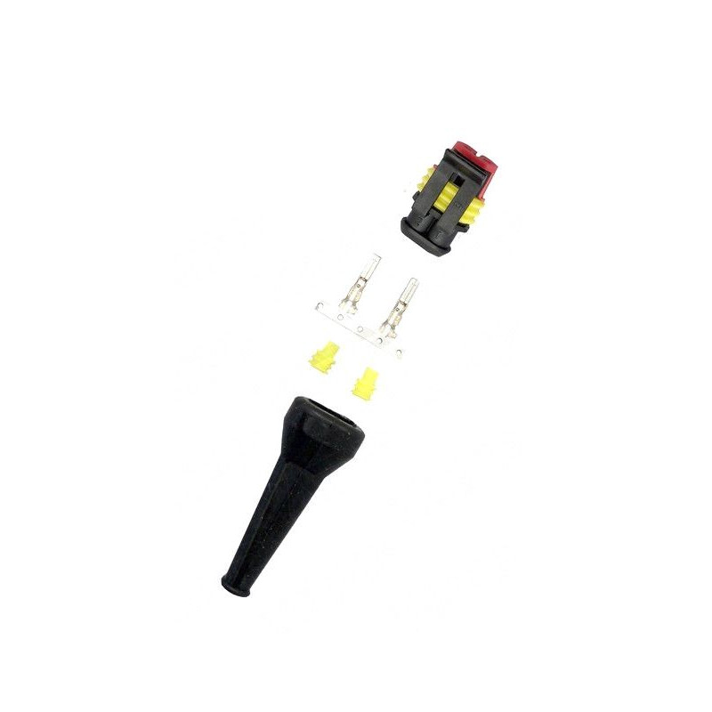 Konektor 2-pólový Superseal - zásuvka (female), IP67