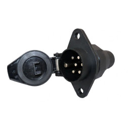 Zásuvka 7 pól 24V typ N - hlavní (kolíky), plast., TESAT