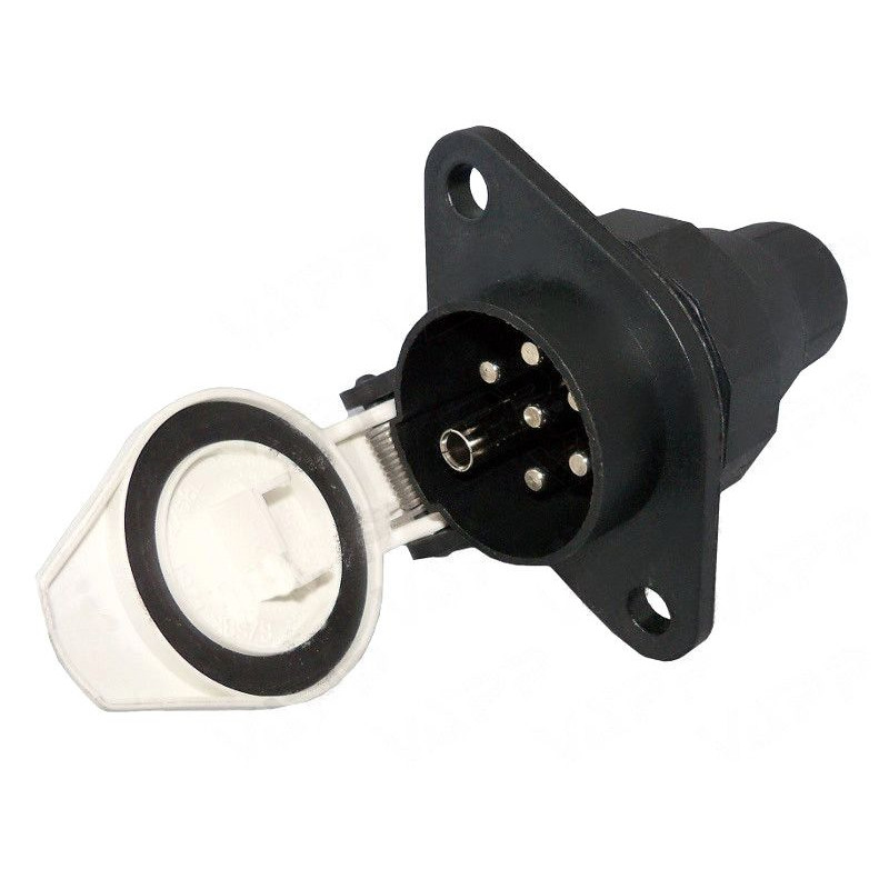 Zásuvka 7 pól 24V typ S - doplňková (kolíky + dutinka), plast., TESAT