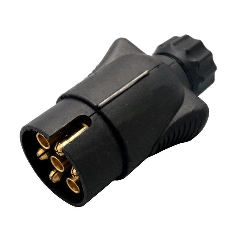 Zástrčka - vidlice 7 pól 12V, dvouvývodová, TESAT