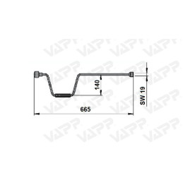 Klika k opěrné noze AL-KO SW19/665 mm