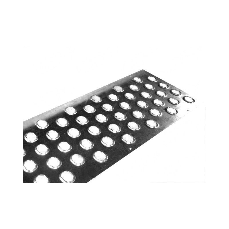 Plech pojezdový VAPP 1000x600x3 mm, s prolisy, pozinkovaný plech, materiál DX51D+Z275MAC