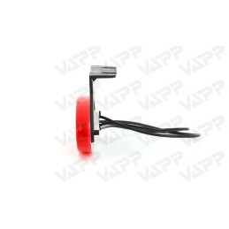 Svítilna zadní obrysová LED WAS W64, 12-24V, eliptická na držáku