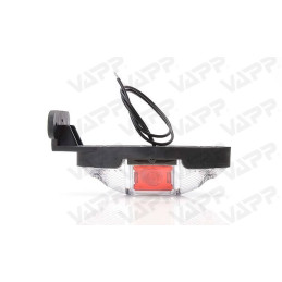 Svítilna doplňková obrysová LED WAS W107/820L III (12-24V) na držáku, levá