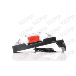 Svítilna doplňková obrysová LED WAS W107/820L III (12-24V) na držáku, levá