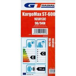 Kolo 165 R13 C 96N, Kargomax ST-6000 M+S, 4,5J, ET30, 112x5