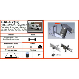 AL-KO 07 (2007-) rozšířená náprava, skrz šasi - vzduchové pérování DUNLOP