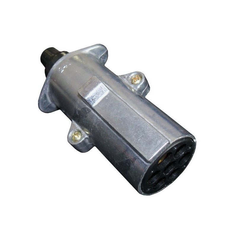 Zástrčka - vidlice 7 pól 24V typ N - hlavní (dutinky), alu, BEO