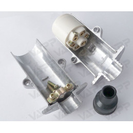 Zástrčka - vidlice 7 pól 24V typ S - doplňková (dutinky+kolík), alu, BEO