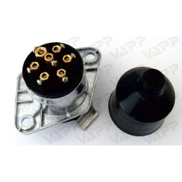 Zásuvka 7 pól 24V typ N - hlavní (kolíky), alu, BEO