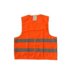 Bezpečnostní vesta s reflexními pruhy oranžová