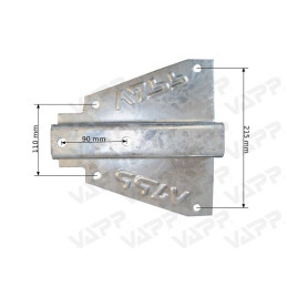 Základna tažné spojky (50x50, 2xM12)) 110/215mm k VAPP PV 0.7/x.x/1.53