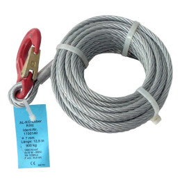 Lano 12,5 m AL-KO k navijáku OPTIMA 901 a BASIC 900, pr. 7 mm (včetně háku)