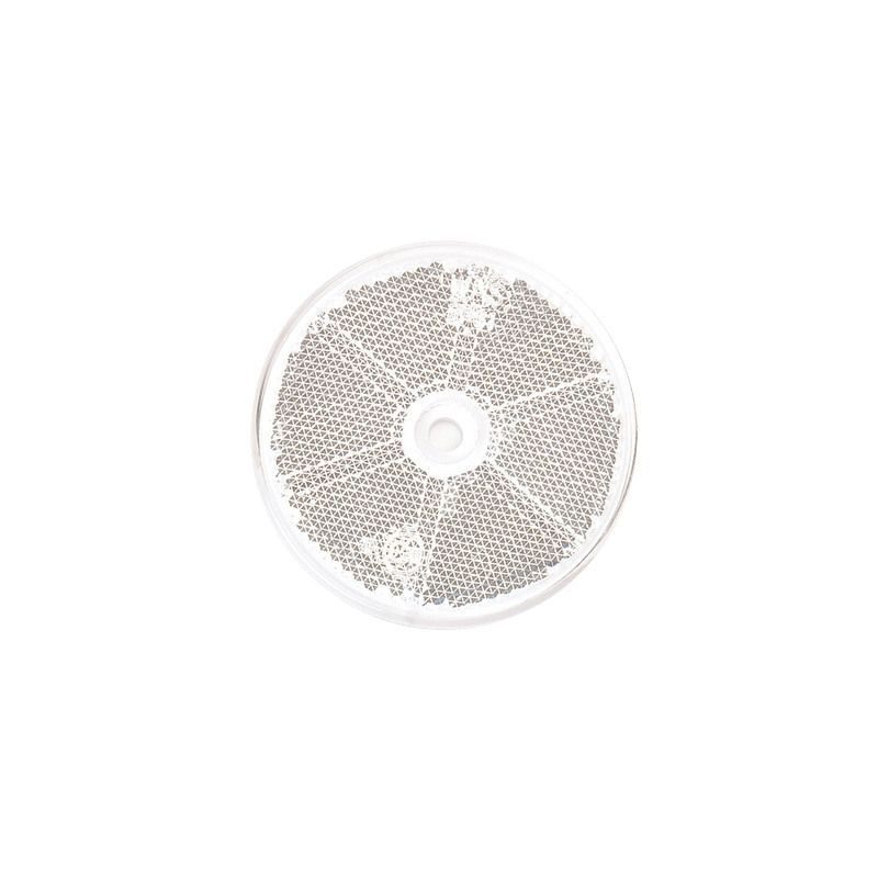 Odrazka bílá pr. 61 mm s otvorem