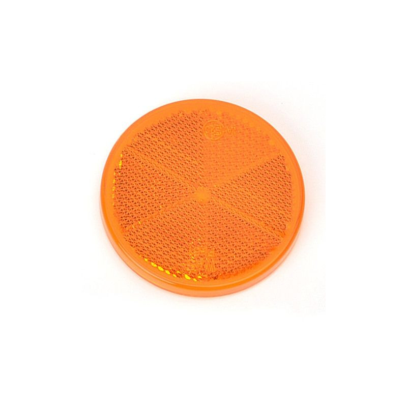 Odrazka oranžová pr. 61 mm samolepicí