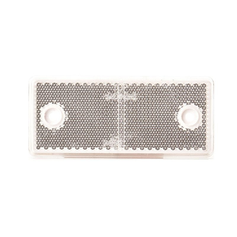 Odrazka bílá 96x42 mm s otvory