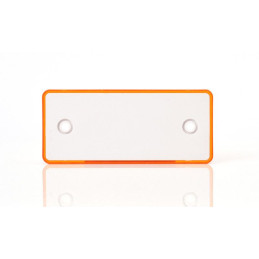 Odrazka oranžová 96x42 mm s otvory