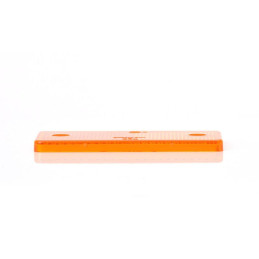 Odrazka oranžová 96x42 mm s otvory