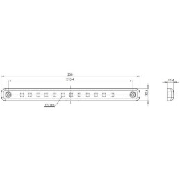 Vnitřní osvětlení WAS LW10/728 slim 12V (12 diod)