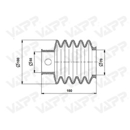 Manžeta gumová BPW PAV/SR