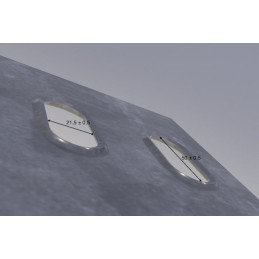 Plech děrovaný 1500 x 620/tl. 3 mm LO (105x60), pozink