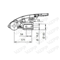 Stabilizátor AL-KO AKS 3504 s integrovaným zámkem a safety ball, vrtání 16,2 mm