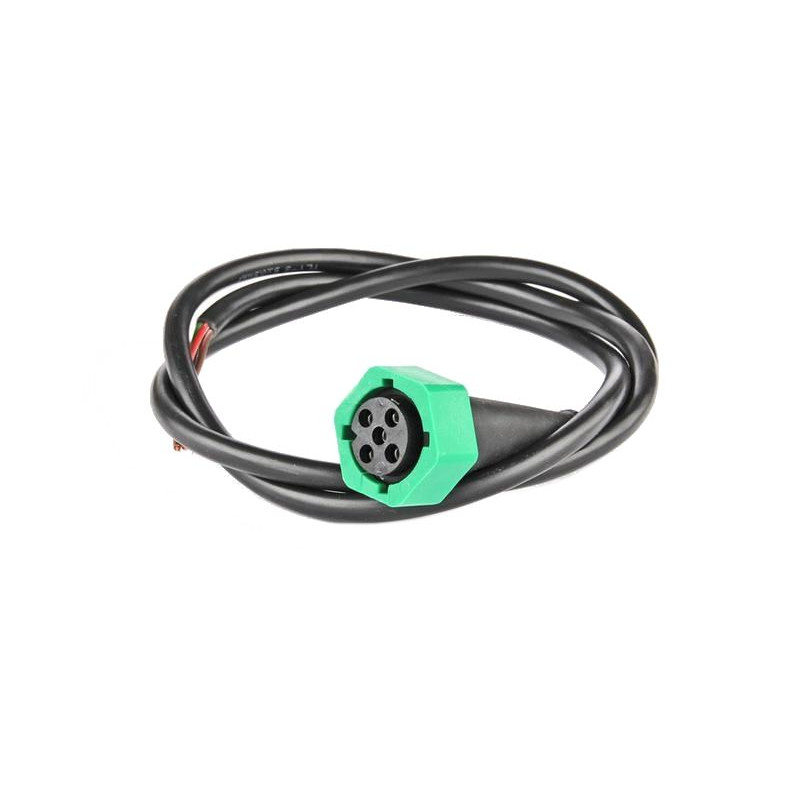 Zástrčka - bajonet Fristom 5-pólový zelený, s kabelem 1m