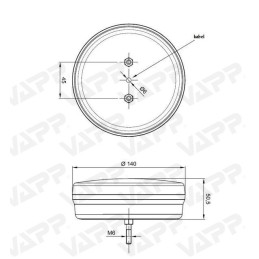 Svítilna Fristom FT-111 sdružená LED 12-24V, L/P-KO/ML