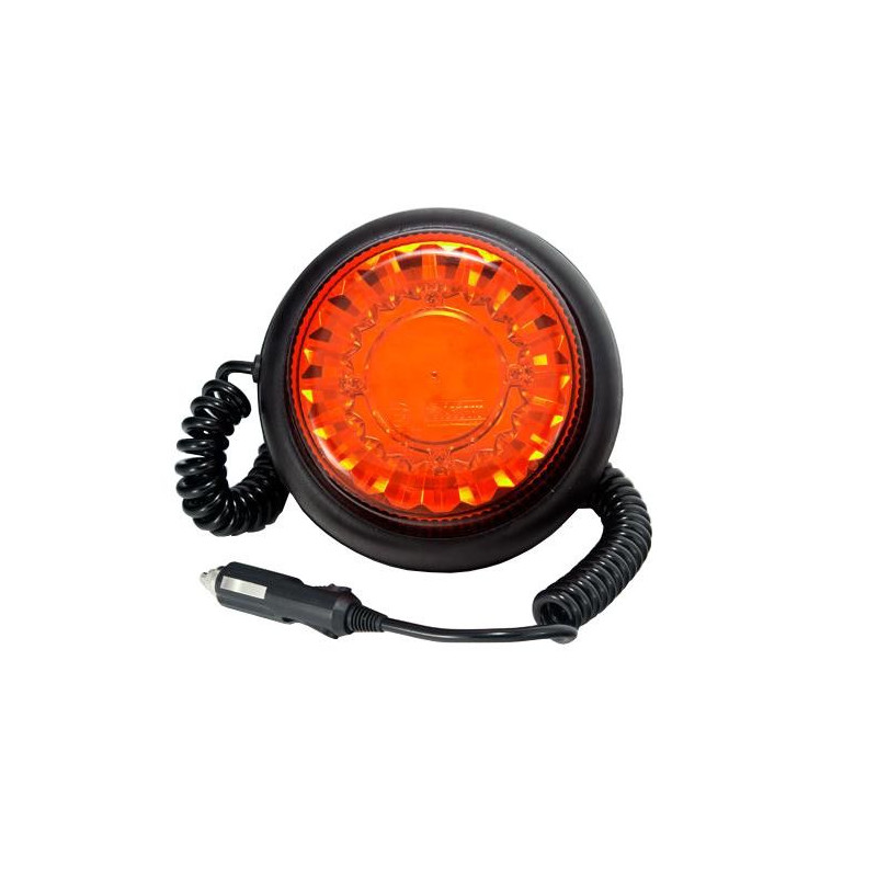 Maják magnetický oranžový Fristom FT-100 LED MAG, nízký, kabel 3m