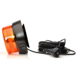 Maják magnetický LED oranžový WAS, kabel 7m, autozástrčka