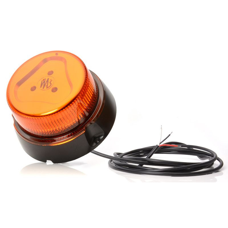 Maják pevný LED oranžový WAS, kabel 3m