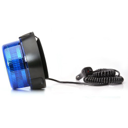 Maják magnetický LED modrý WAS, kabel 3m, autozástrčka