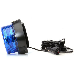 Maják magnetický LED modrý WAS, kabel 7m, autozástrčka