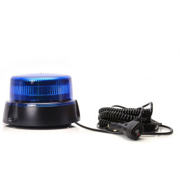 Maják magnetický LED modrý WAS, kabel 7m, autozástrčka