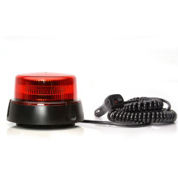 Maják magnetický LED červený WAS, kabel 3m, autozástrčka